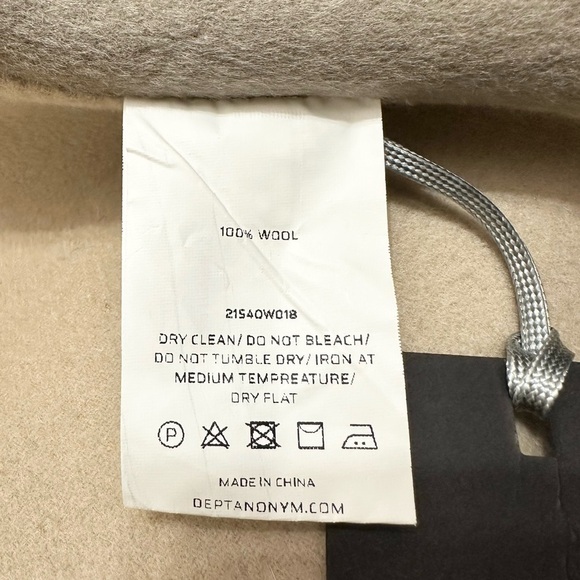 Dept. Anonym Wool Tri Color Paneled Long Coat - Picture 14 of 14